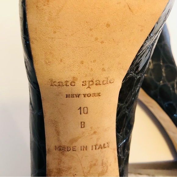Kate Spade Peep Toe Leather Heels - Picture 4 of 4